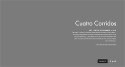 Desktop Screenshot of cuatrocorridos.com